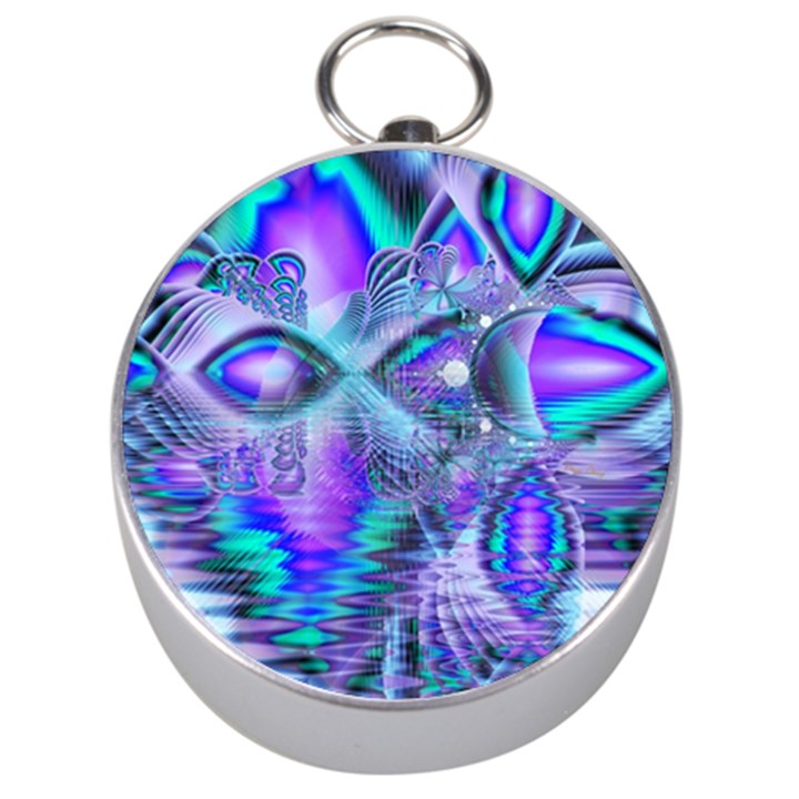 Peacock Crystal Palace Of Dreams, Abstract Silver Compass