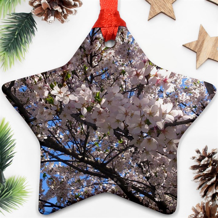 Sakura Tree Star Ornament (Two Sides)