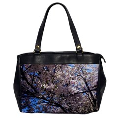 Sakura Tree Oversize Office Handbag (one Side)