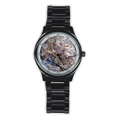 Sakura Tree Sport Metal Watch (black)