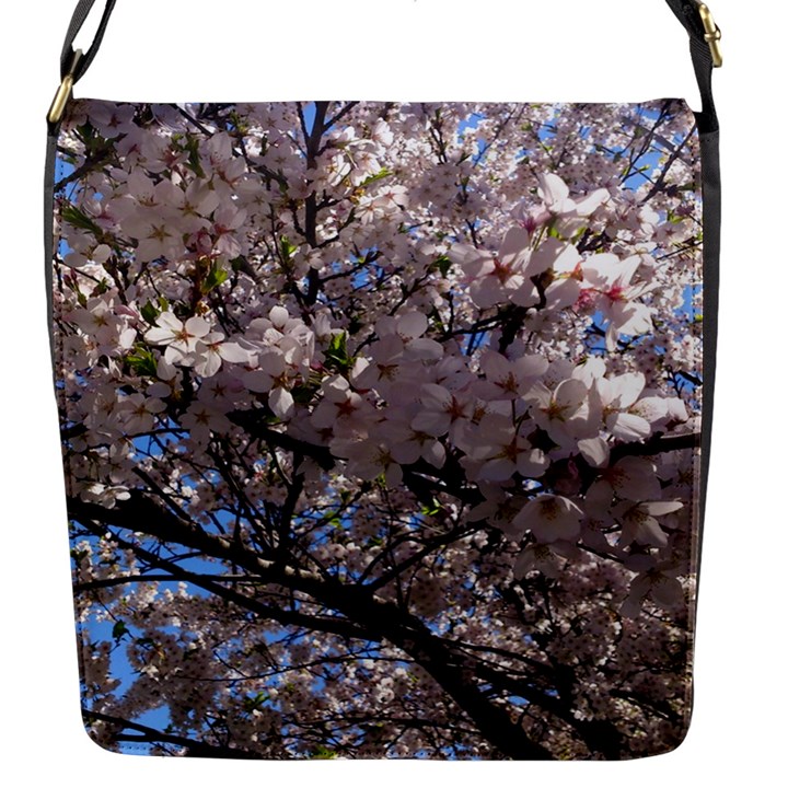 Sakura Tree Flap Closure Messenger Bag (Small)