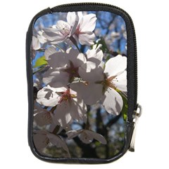 Cherry Blossoms Compact Camera Leather Case by DmitrysTravels