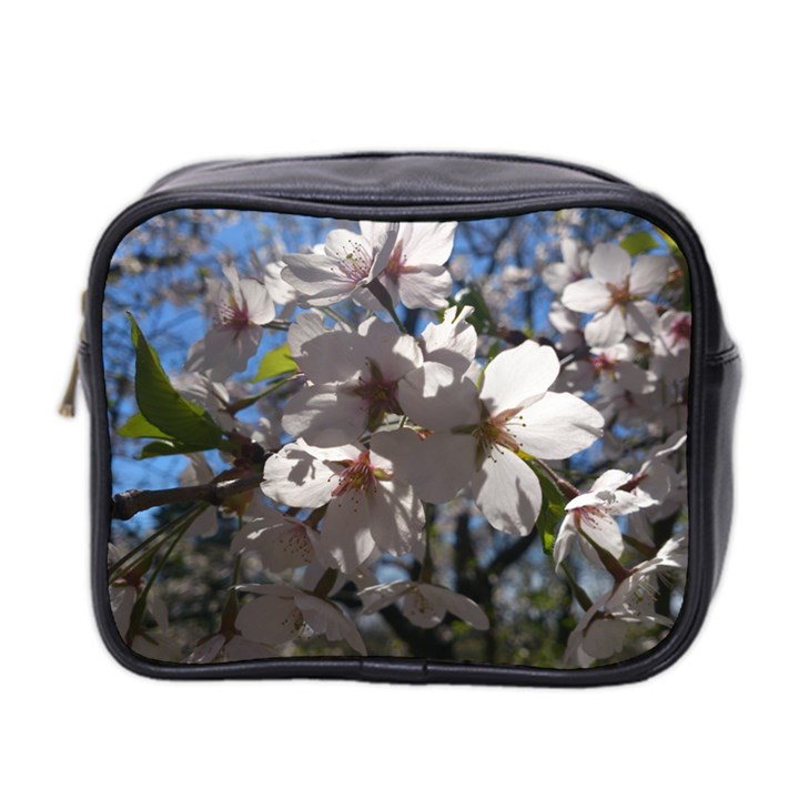 Cherry Blossoms Mini Travel Toiletry Bag (Two Sides)