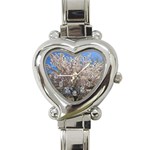 Cherry Blossoms Tree Heart Italian Charm Watch  Front