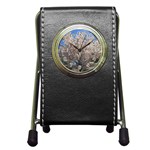 Cherry Blossoms Tree Stationery Holder Clock Front