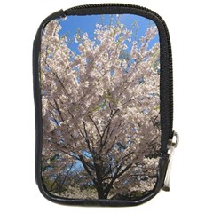 Cherry Blossoms Tree Compact Camera Leather Case by DmitrysTravels