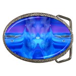 wings Belt Buckle (Oval) Front