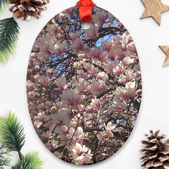 Sakura Oval Ornament