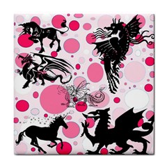 Fantasy In Pink Ceramic Tile by StuffOrSomething