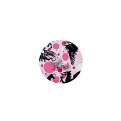 Fantasy In Pink 1  Mini Button Magnet