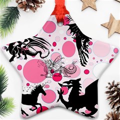 Fantasy In Pink Star Ornament by StuffOrSomething