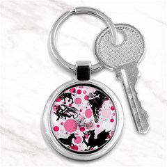 Fantasy In Pink Key Chain (round) by StuffOrSomething