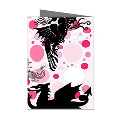 Fantasy In Pink Mini Greeting Card (8 Pack)