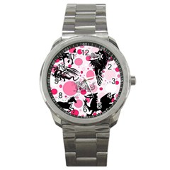 Fantasy In Pink Sport Metal Watch by StuffOrSomething