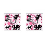 Fantasy In Pink Cufflinks (Square) Front(Pair)