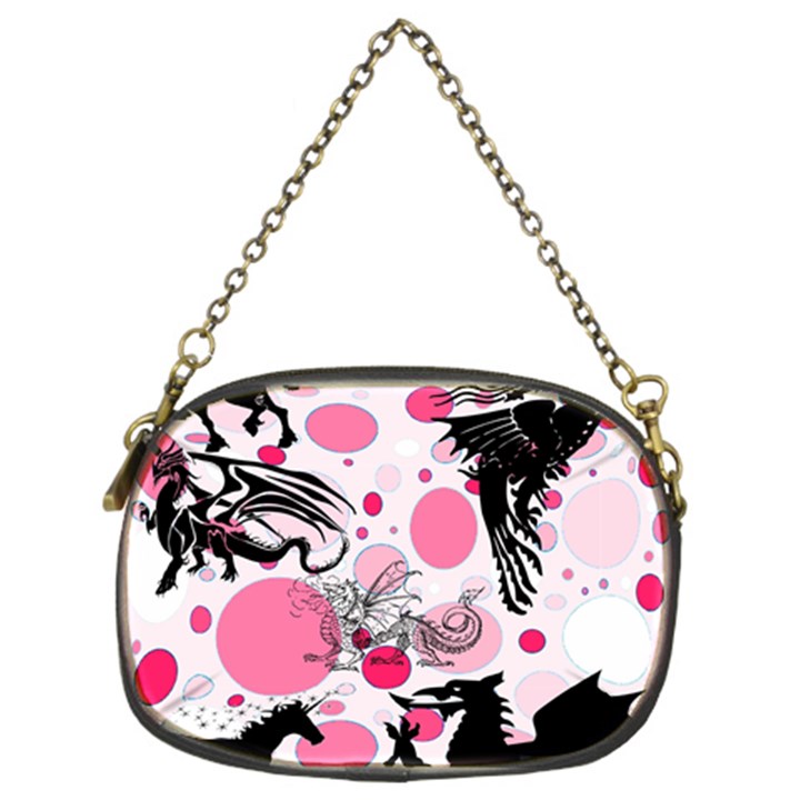 Fantasy In Pink Chain Purse (Two Sided) 