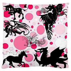 Fantasy In Pink Large Cushion Case (single Sided) 