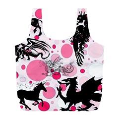 Fantasy In Pink Reusable Bag (l) by StuffOrSomething