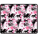 Fantasy in Pink Fleece Blanket (Medium) 60 x50  Blanket Front