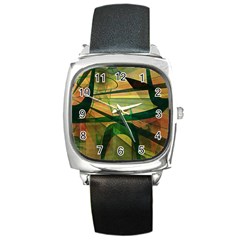 Untitled Square Leather Watch