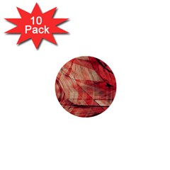 Grey And Red 1  Mini Button (10 Pack)