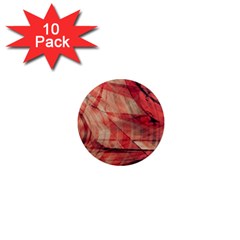 Grey And Red 1  Mini Button Magnet (10 Pack)