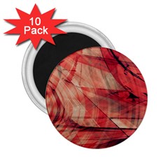 Grey And Red 2 25  Button Magnet (10 Pack)