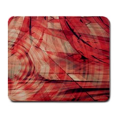 Grey And Red Large Mouse Pad (rectangle)