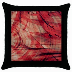 Grey And Red Black Throw Pillow Case