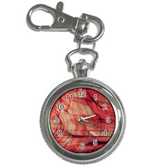 Grey And Red Key Chain Watch