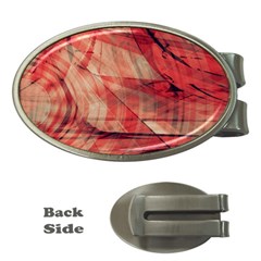 Grey And Red Money Clip (oval) by Zuzu