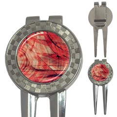 Grey And Red Golf Pitchfork & Ball Marker