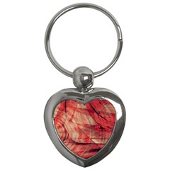 Grey And Red Key Chain (heart) by Zuzu