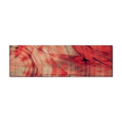 Grey And Red Bumper Sticker by Zuzu