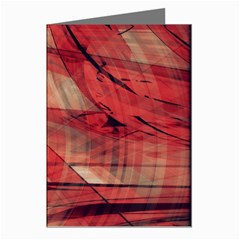 Grey And Red Greeting Card (8 Pack)