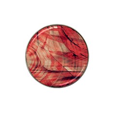 Grey And Red Golf Ball Marker (for Hat Clip)