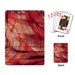 Grey And Red Playing Cards Single Design Back