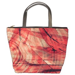 Grey And Red Bucket Handbag by Zuzu