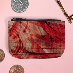 Grey And Red Coin Change Purse by Zuzu