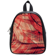 Grey And Red School Bag (small) by Zuzu