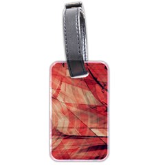 Grey And Red Luggage Tag (two Sides) by Zuzu