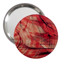 Grey And Red 3  Handbag Mirror