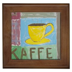 Kaffe Painting Framed Ceramic Tile