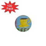 Kaffe Painting 1  Mini Button (100 pack) Front