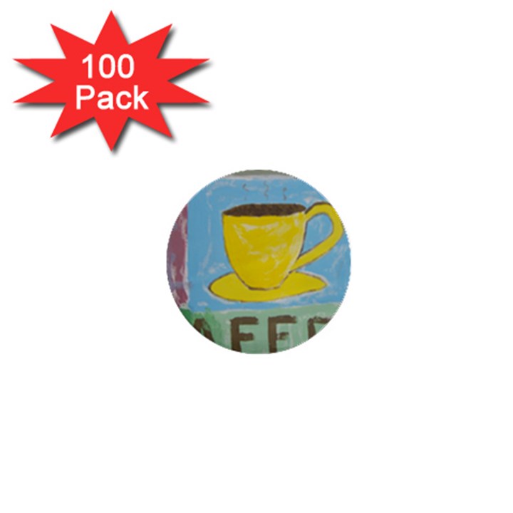 Kaffe Painting 1  Mini Button (100 pack)