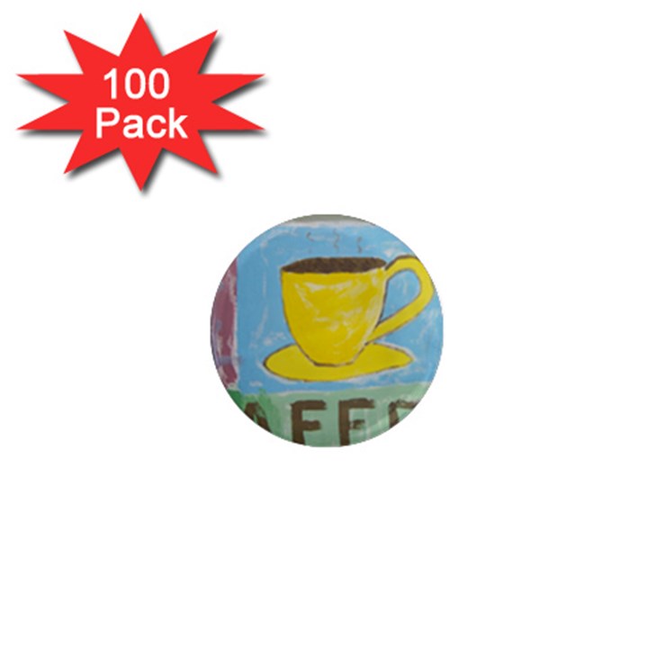 Kaffe Painting 1  Mini Button Magnet (100 pack)