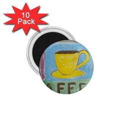 Kaffe Painting 1 75  Button Magnet (10 Pack)