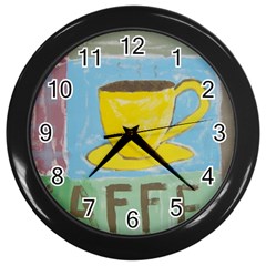 Kaffe Painting Wall Clock (black)