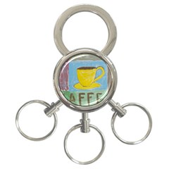 Kaffe Painting 3-ring Key Chain by StuffOrSomething