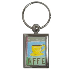 Kaffe Painting Key Chain (rectangle) by StuffOrSomething